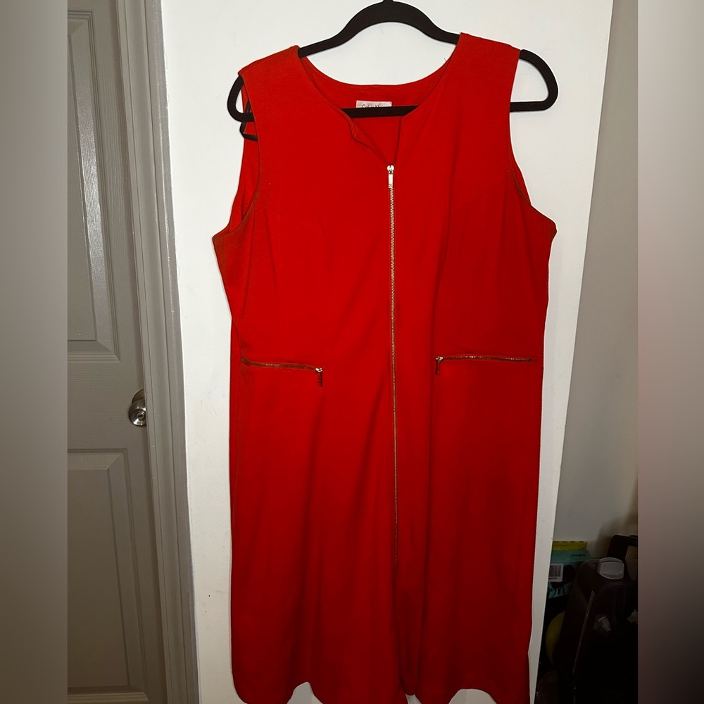 CALVIN KLEIN PLUS SIZE SHEATH DRESS